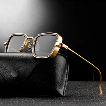 Новые Мужские Модные Солнцезащитные очки в стиле Стимпанк, Фирменный дизайн, Классические Металлические Очки с прохладным дизайном, Металлические Шарниры, Женские UV400 Gafas De Sol