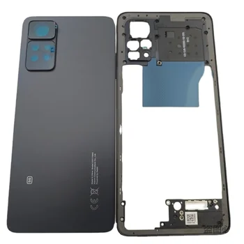 Оригинальная Средняя рамка для Xiaomi Redmi Note 11 Pro 5G 2201116SG + Стеклянная Крышка Батарейного отсека с Заменой объектива камеры