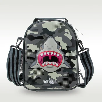 Оригинальная сумка-мессенджер Australia Smiggle, легкая сумка для ланча для мальчиков, крутая сумка на плечо shark, фруктовый ланч-бокс 9 дюймов