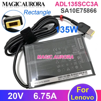 Оригинальное Зарядное устройство для ноутбука ADL135SCC3A 20V 6.75A 135W Для LENOVO YOGA 16 ThinkPad X1 P1 S5 ADL135SDC3A SA10E75866 Адаптер переменного тока
