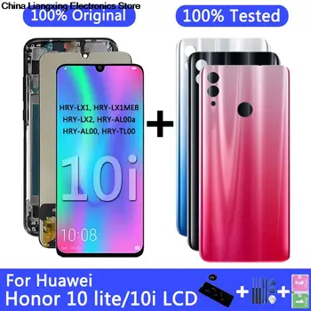 Оригинальный ЖК-дисплей для Huawei Honor 10 Lite, сенсорный экран, дигитайзер в сборе, com Frame, 10i, HRY-LX1, 6,21 