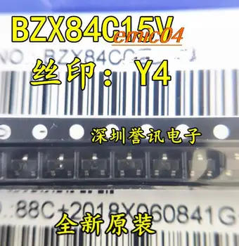 Оригинальный запас BZX84-C15 BZX84C15V SOT23 15V: Y4 Y4W