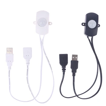 Переключатель датчика движения USB PIR 5A 5-24 В, инфракрасный интеллектуальный датчик для тела, переключатель для светодиодной ленты, автоматический интерфейс