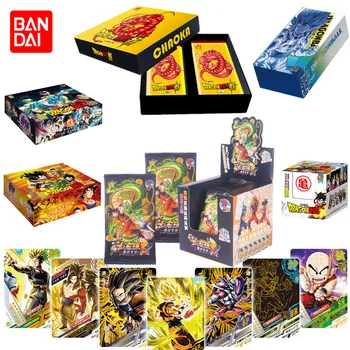 Подлинный Аниме Dragon Ball Z Коллекции Картонная коробка Игра детская фигурка Гоку SSP Флэш редкие карты хобби коллекционирование для детей подарочная Игрушка