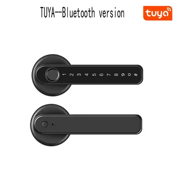 Приложение Tuya Smartlife Дистанционное управление Умный Отпечаток пальца Биометрический пароль Замок-засов для внутренней деревянной металлической двери