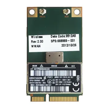 Разблокированная hs2350 Ericsson F5321 hp 668969-001 Беспроводная 3G 21M HSPA + WWAN Mini PCI-E карта для HP 4341S 4340S 4540S 4441 S 4440S