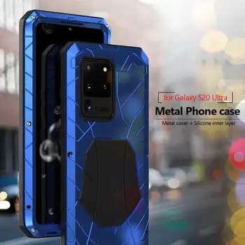 Роскошные Алюминиевые Металлические Чехлы для телефонов Samsung Galaxy S22 S21 S20 Fe S10 Note 20 10 Note20 Ultra Plus Lite Hard Case Protector