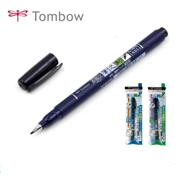 Ручка для каллиграфии Tombow Художественный маркер Черные чернила для каллиграфии Художественные рисунки Эскиз Ручки для надписей для школы