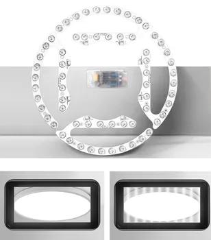 Светодиодная Круглая лампа на плате 110 В-240 В, панель с круговым освещением