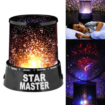 Светодиодные ночные светильники со Звездным небом, Красочная Романтическая лампа-проектор 