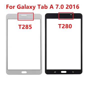 Сенсорная панель T280 T285 для Samsung Galaxy Tab A 7.0 2016 SM-T280 SM-T285, наружное стекло, ЖК-дисплей спереди, запчасти для ремонта