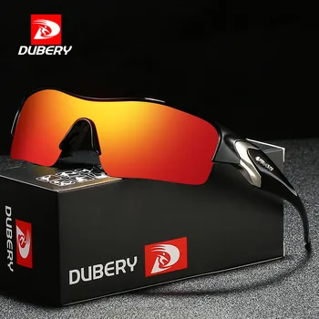 Солнцезащитные очки DUBERY с цельным зеркалом для велоспорта и вождения, спортивные солнцезащитные очки с защитой от ультрафиолета