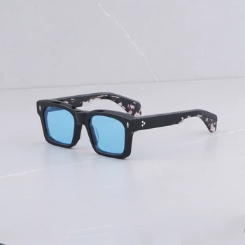Солнцезащитные очки Jacques Marie Kaine, Винтажные Квадратные Ацетатные Солнцезащитные Очки, Солнцезащитные Очки для Мужчин, Очки Zonnebril Voor Mannen, Мужские Солнцезащитные очки