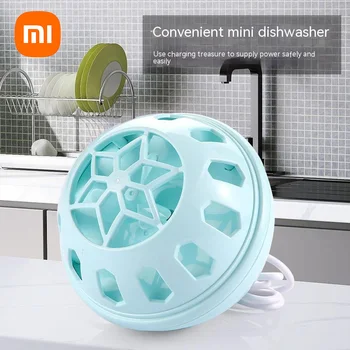 Ультразвуковая посудомоечная машина Xiaomi, портативный мини-ультразвуковой очиститель Lazy Gods, бытовой интеллектуальный ультразвуковой очиститель, создающий волны
