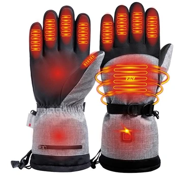 Умные Перчатки с подогревом, Водонепроницаемые, защищающие от холода теплые перчатки для Бега, Альпинизма, Велоспорта, Лыжные перчатки с подогревом,