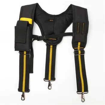 Черные Подтяжки Для Мужчин Y/H Type Tooling Suspender Может Подвешивать Сумку для инструментов, Уменьшающую Вес Ремня, Пояс для тяжелых Работ, Подтяжки