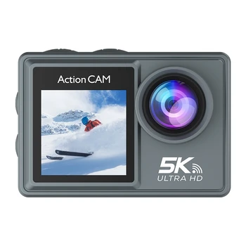 Электронная камера стабилизации изображения с дистанционным управлением, набор экшн-камер 5K 30FPS с WiFi для занятий дайвингом на открытом воздухе
