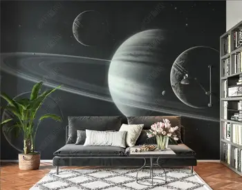 фотообои на заказ 3d современная вселенная планета звездное небо научно-фантастический домашний декор обои для стен в рулонах